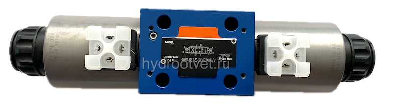 4WRA10E60-2X/G24K4/V - Пропорциональный распределитель без встроенного электронного усилителя Ду10, номинальный расход 60 л/мин, схема E
