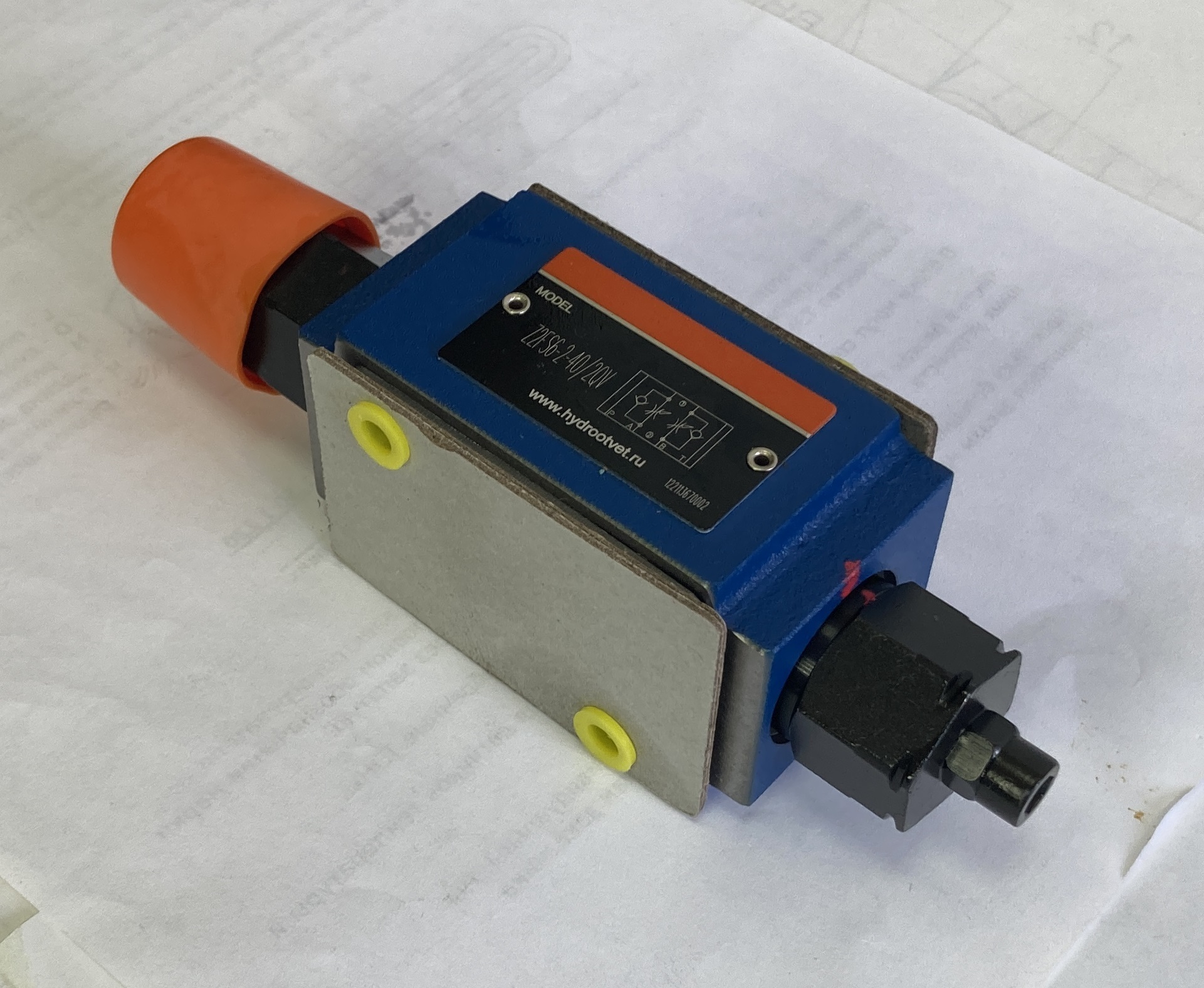 Z2FS6-2-4X/2Q - Дроссель Ду 6 модульного монтажа, в канале А и В, настройка 2Q = Стандартная