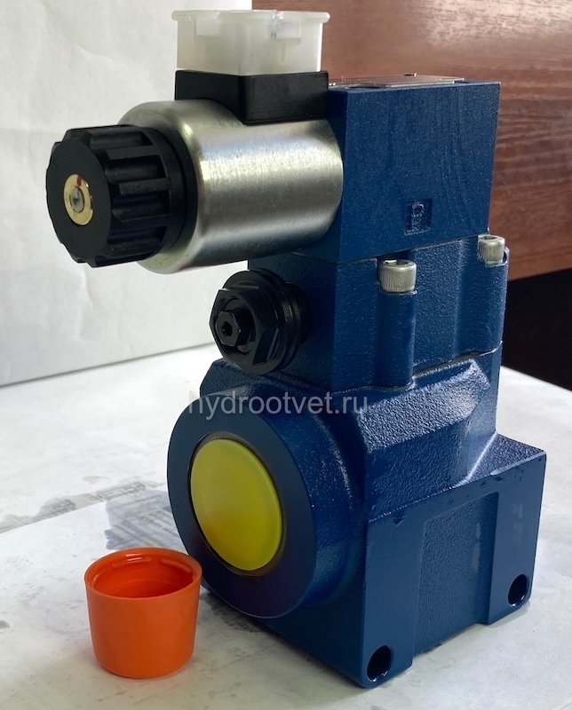 DBW20BG2-5X/200CG24N9K4 - Предохранительный клапан Ду25 с давлением настройки до 200 бар, управление - X и Y - внутренние с разгрузкой B = открыт с электроуправлением G24