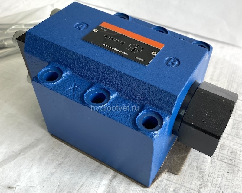 SV30PA1-40 - Гидрозамок для монтажа на плиту Ду32, дренаж - P = нет, А = с предварительным открытием (стандартный вариант), давление открытия 2,5 бар