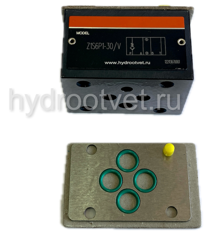 Z1S6T1-3X/V - Обратный клапан модульного монтажа Ду6, T = (T1 → T2)