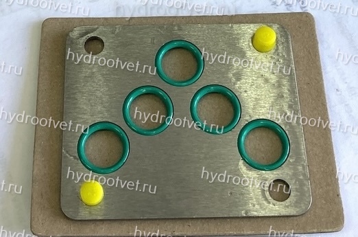 O-ring plate for Z2FS10 NBR - Пластина-проставка с уплотнительными кольцами под ISO 4401-05 (СЕТОР05), материал NBR