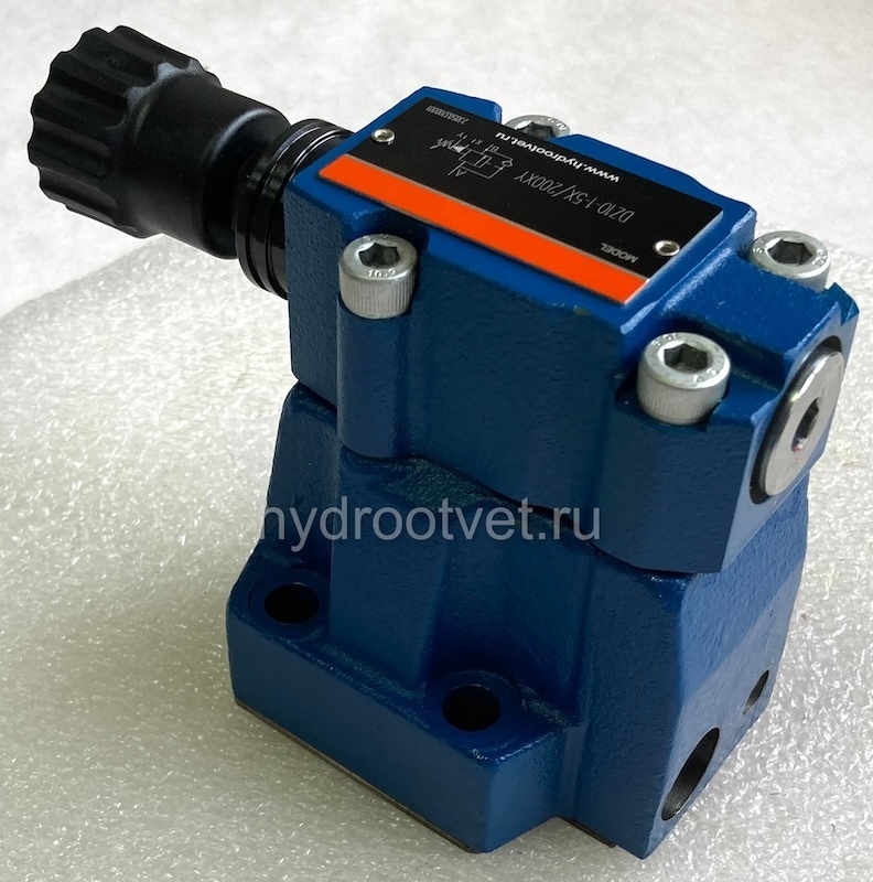 DZ10-2-5X/200 - Клапан последовательности непрямого действия Ду10, с обратным клапаном с давлением регулировки до 200 бар, каналы управления X и Y - внутренние