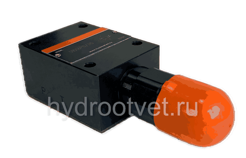 DBDS6P1X/100 - Предохранительный клапан прямого управления Ду6, давление регулировки до 100 бар, тип монтажа - на плиту, элемент регулировки S = винт