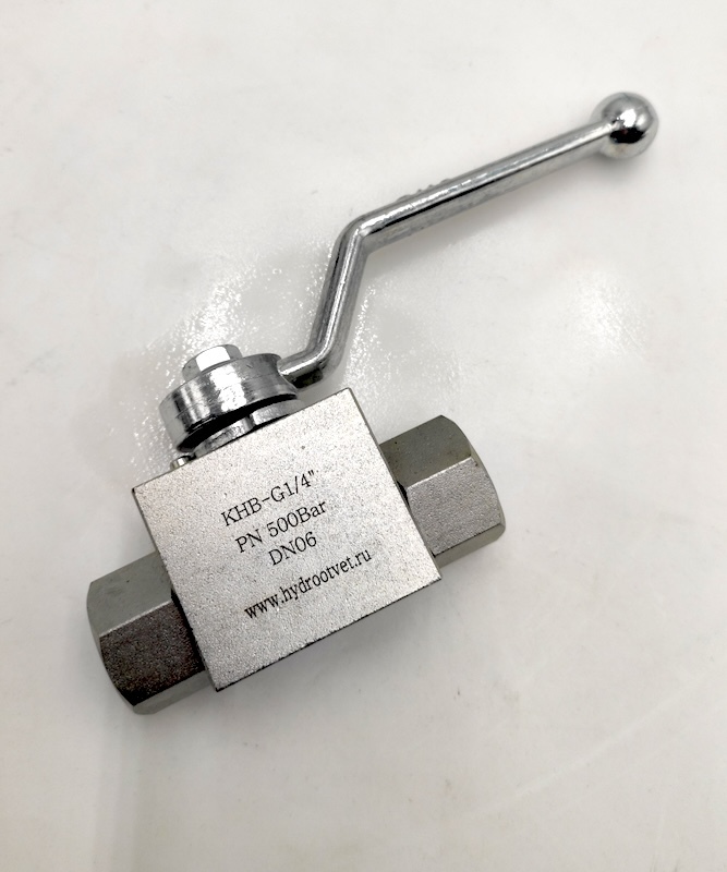 KHB-G1/4-1111-01-1 - Шаровой кран 2/2 на высокое давление, резьба G1/4''
