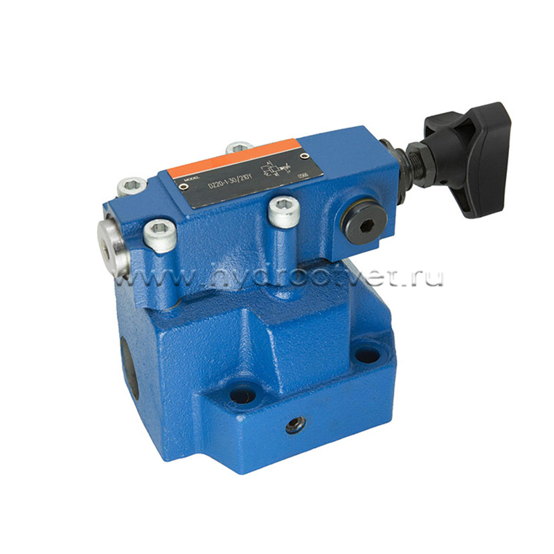 DZ20-2-5X/200XY - Клапан последовательности непрямого действия Ду25, с обратным клапаном с давлением регулировки до 200 бар, каналы управления X и Y - внешние