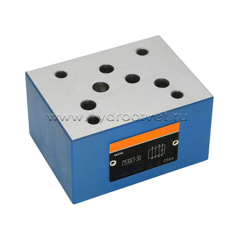Z1S10E-3-30/V - Обратный клапан модульного монтажа Ду10 обратный клапан в канале P и T, давление открытия 5 бар