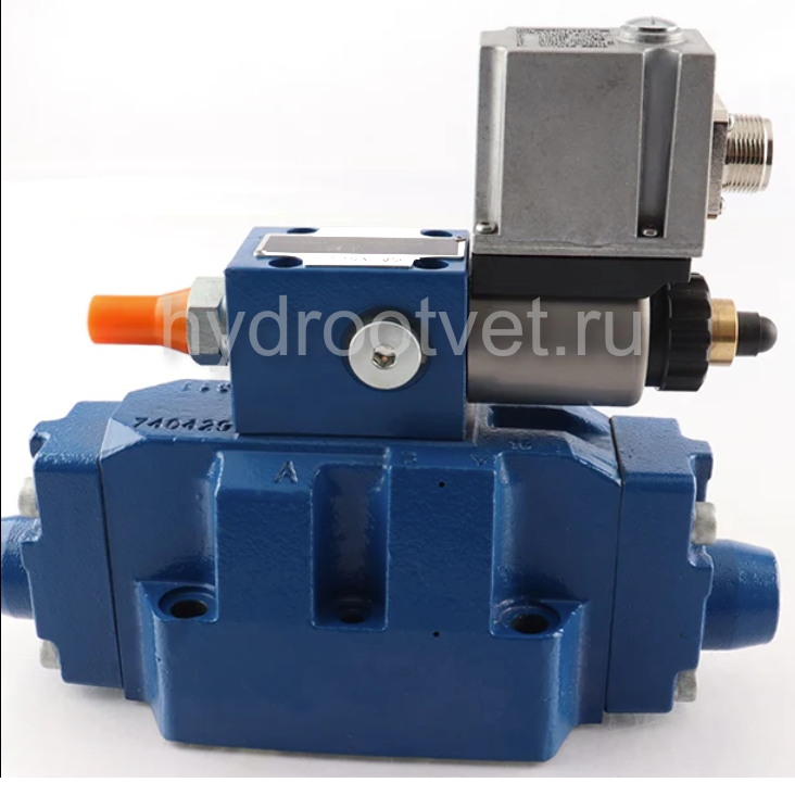 3DREME16P-6X/200YG24K31/A1V - Пропорциональный трехлинейный редукционный клапан со встроенным усилителем (OBE) и предохранительным клапаном, Ду16, давление регулировки до 200 бар, уплотнение V = FKM, сигнал управления A1 = 0–10 В