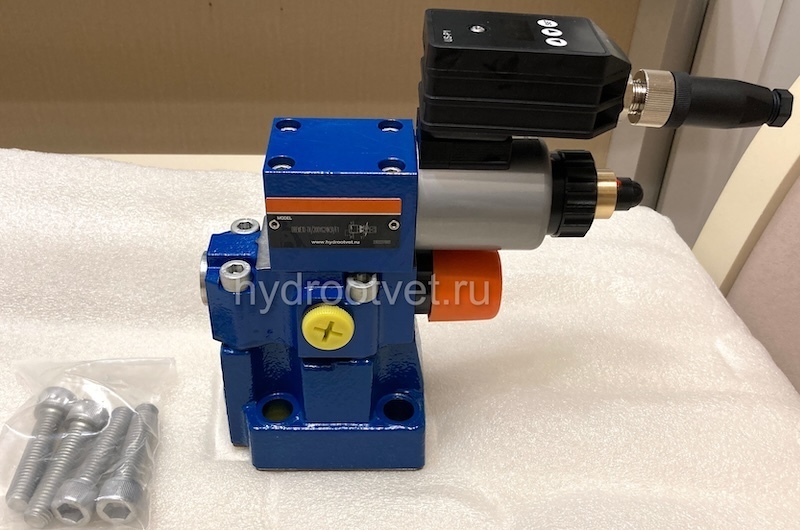 DBEME10-7X/200Y-8G24K31A1M - Пропорциональный предохранительный клапан со встроенным усилителем (OBE), Ду10, , регулировка давления до 200 бар, сигнал управления 0–10 В