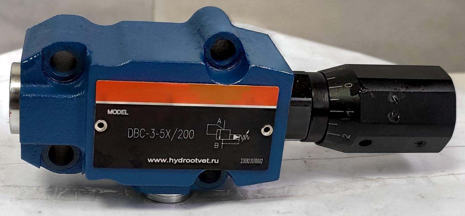 DBC30-2-5X/100 - Предохранительный клапан Ду32 с давлением настройки до 100 бар, управление - X и Y - внутренние