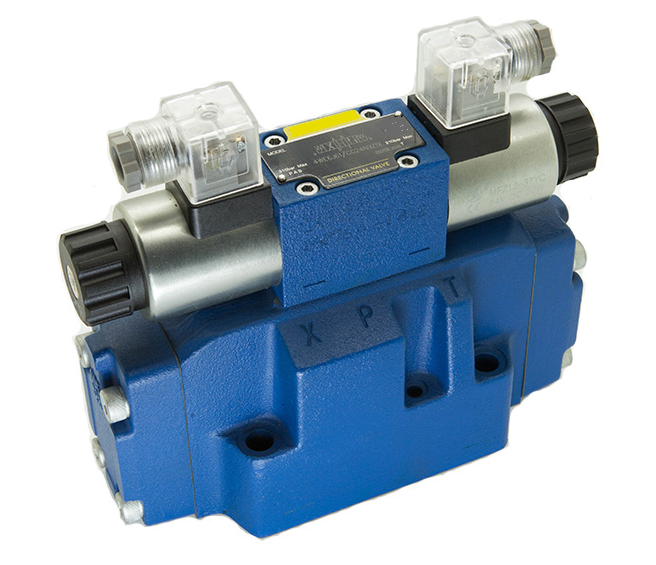 4WEH16H7X/6EG24N9K4 - Гидрораспределитель с электроуправлением Ду16 схема H (14), напряжение G24, каналы управления X и Y - внешние