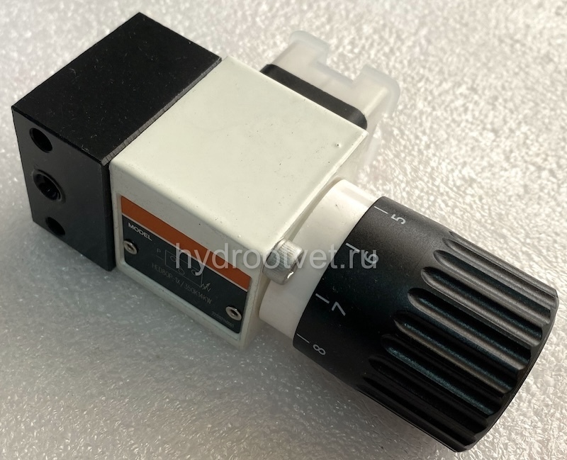 HED8OP-1X/50K14KW - Реле давление поршневое регулировка до 50 бар, монтаж на плиту, регулирующий элемент рукоятка со шкалой