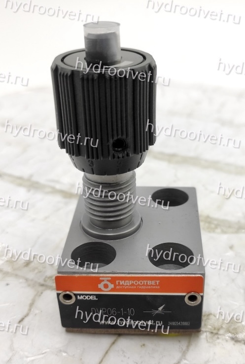 DVP6-1-10 - Дроссель двухсторонний на плиту c рукояткой, Ду6