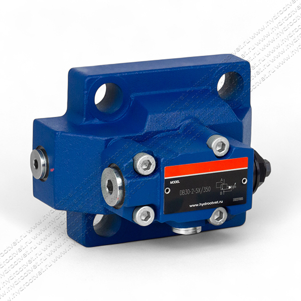 DB30-2-5X/350 - Предохранительный клапан Ду32 с давлением настройки до 350 бар, управление - X и Y - внутренние