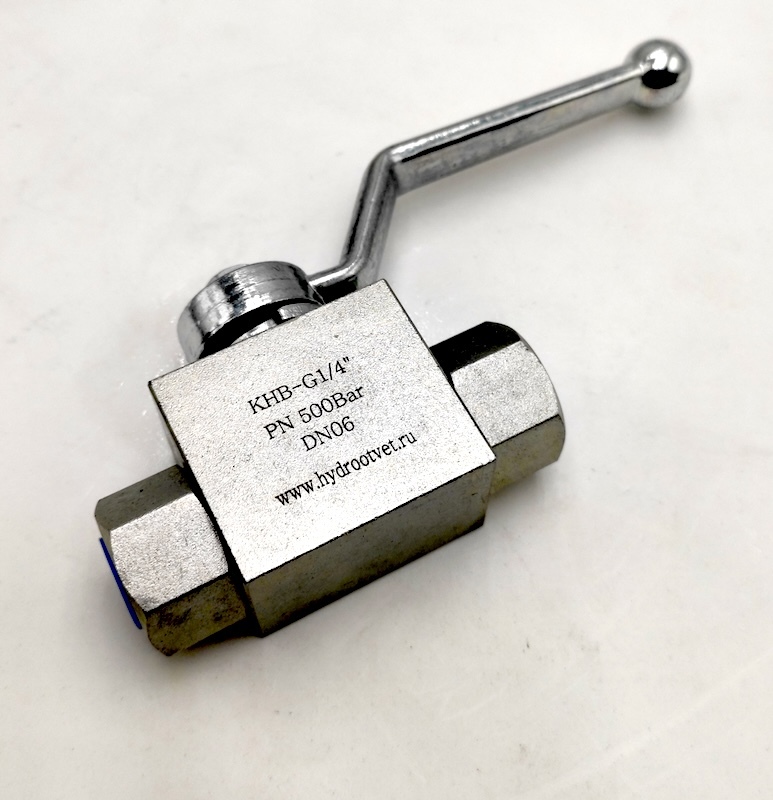 KHB-G1/4-1111-01-1 - Шаровой кран 2/2 на высокое давление, резьба G1/4''