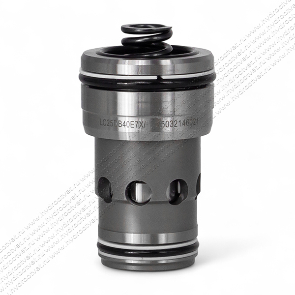 LC25DB40E7X/ - Логический клапан (патрон) Ду25, функция - предохранительный клапан давления, давление открытия 4 бар, E = седельный без демпфера, уплотнение NBR