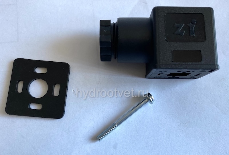 Штекер для реле или датчика давления, без индикации, черный, Z14