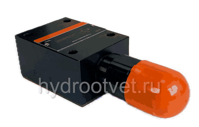 DBDS6P1X/315 - Предохранительный клапан прямого управления Ду6, давление регулировки до 315 бар, тип монтажа - на плиту, элемент регулировки S = винт