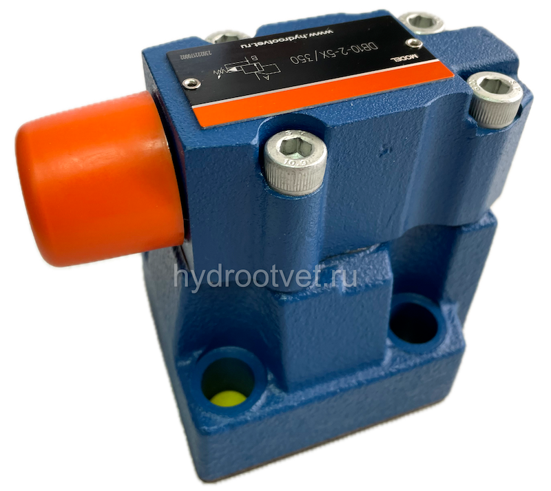 DB10-2-5X/315 - Предохранительный клапан Ду10 с давлением настройки до 315 бар, управление - X и Y - внутренние