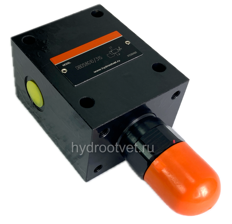 DBDS8G1X/315 - Предохранительный клапан прямого управления Ду8, давление регулировки до 315 бар, тип монтажа - резьбовой, элемент регулировки S = винт