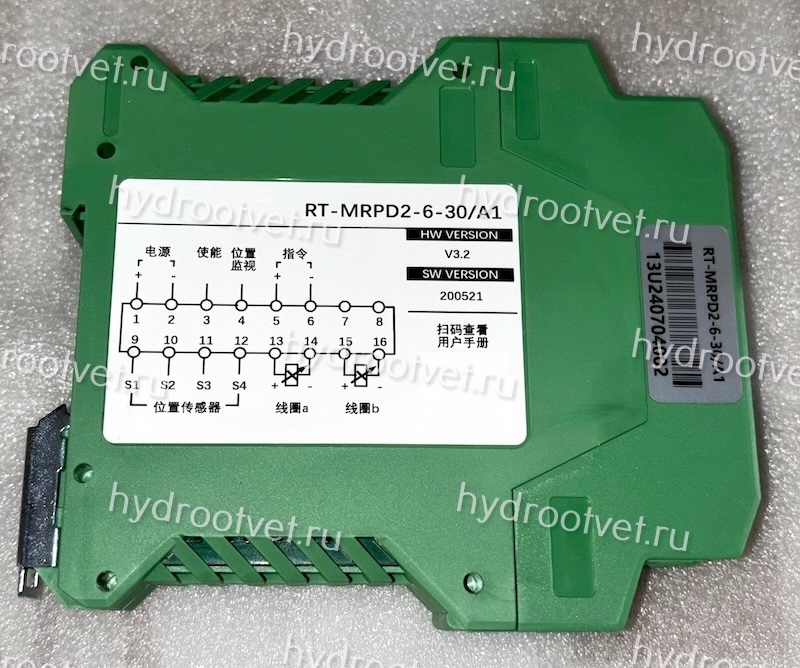 RT-MRPD2-6-30/A1 - Электронный усилитель внешний для управления клапаном - пропорциональный гидрораспределитель 4WRE6, сигнал ±10В