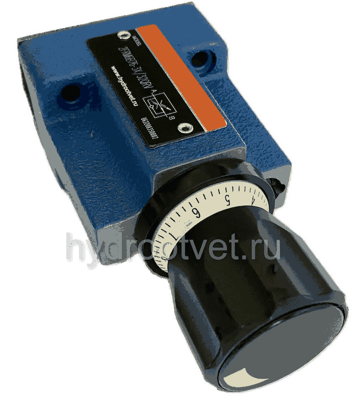 2FRM6A76-3X/16QRV - Регулятор расхода Ду 6 для монтажа на плиту, номинальный расход 16 л/мин, A = с доп. каналом (для сглаживания), обратный клапан - есть