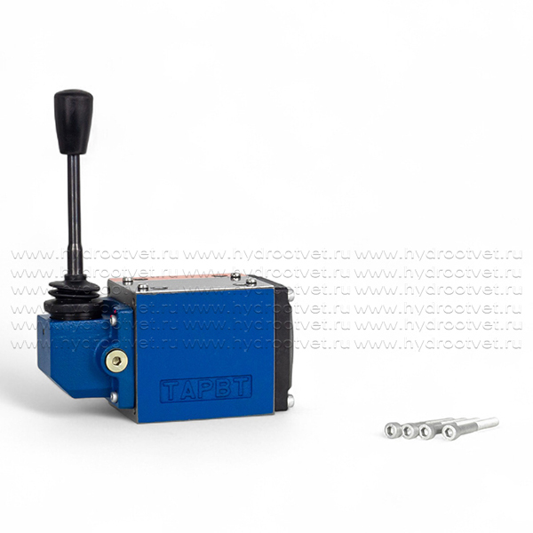 4WMM10J10/F - Гидрораспределитель Ду 10 с ручным управлением, схема J (34), возврат - F = фиксатор