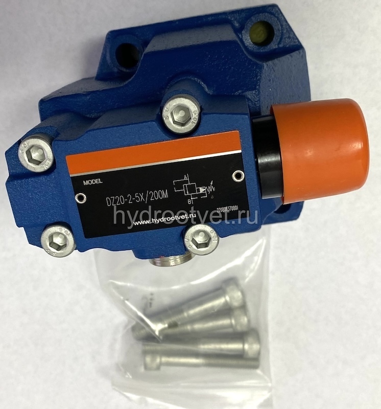 DZ20-2-5X/200XYM - Клапан последовательности непрямого действия Ду25 с давлением регулировки до 200 бар, каналы управления X и Y - внешние