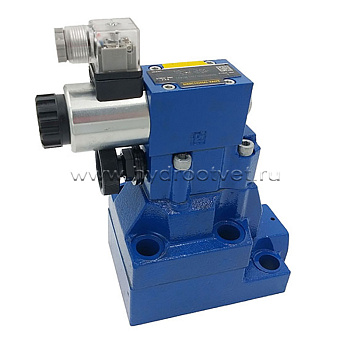 DAW10B2-5X/100-17-6EG24N9K4 - Разгрузочный предохранительный клапан с электроразгрузкой Ду10 с давлением настройки до 100 бар, с разностью срабатывания в 17%, внешний дренаж - нет