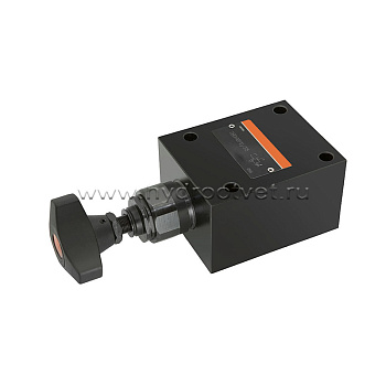 DBDH10P1X/100 - Предохранительный клапан прямого управления Ду10, давление регулировки до 100 бар, тип монтажа - на плиту, элемент регулировки H = рукоятка