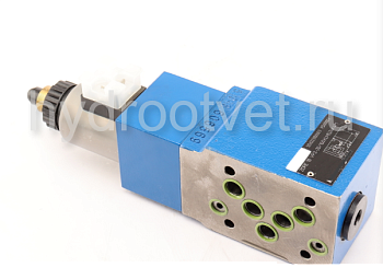 ZDREE10VP2-2X/200YMG24K31A1M - Пропорциональный редукционный клапан Ду10 со встроенным усилителем, сигнал A1 = 0-10В, давление регулировки до 200 бар, монтаж - модульный