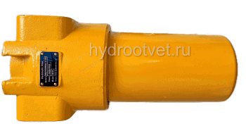 WKDFBN/HC240G10D1.1/-L24 - Напорный фильтр гидравлический одинарный модели DF тонкость фильтрации 10 мкм, типоразмер 240, вид присоединения: резьба G11/4, материал корпуса - чугун, рабочее давление до 420 бар, визуально-электрический (лампа с напряжением