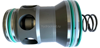 LC40B20D7X/V - Логический клапан (патрон) Ду40, соотношение площадей B = 14.3:1 (кольцо = 7%), давление открытия 2 бар, D = c демпфером, уплотнение V = FKM