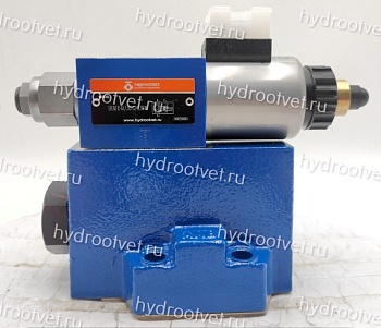 DREM10-6X/315YG24K4V - Пропорциональный редукционный клапана c предохранительным клапаном без усилителя, Ду10, давление регулировки до 315 бар, обратный клапан - есть, уплотнение V = FKM, сигнал управления 1600 мА