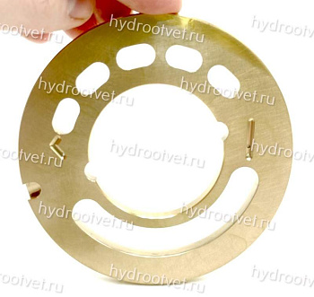 A10VNO85 VALVE PLATE L all bronze - Распределитель L (левый) d52 d107 h5,5 мм для насоса Рексрот A10VNO85 / 53 серии, полностью из бронзы