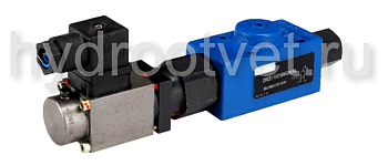 DRE6-1X/50MG24K4M - Пропорциональный редукционный клапан Ду6, давление регулировки до 50 бар, монтаж - на плиту