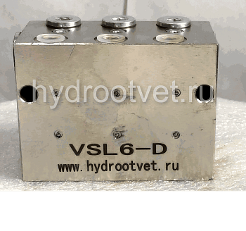 VSL2-D - Питатель для двухлинейных систем смазки с рабочим давлением 400 бар, количество выходов 2, максимальная доза 5 мл/цикл, с фиксированным винтом