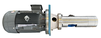 EHSAJ210R36U2PY+YE3-160L-2(380V,50HZ) - Трехвинтовой насос модели EHSAJ210R36U2PY в сборе с электродвигателем YE3-160L-2 (380В, 50Гц), включая муфту, опору и "стакан", ~250 л/мин, давление 2,5МПа с предохранительным клапаном, вертикальное исполнение, погр