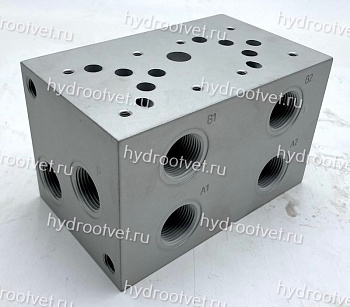 PD10-10A2-AL - двухместная плита для гидравлических распределителей и клапанов NG10