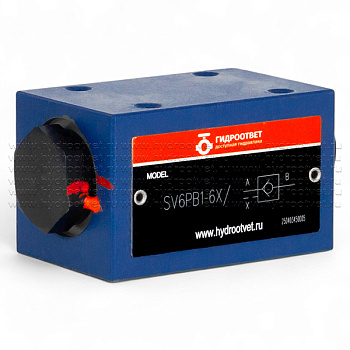 SV6PB1-6X/ - Гидрозамок для установки на плиту Ду6, внутренний дренаж