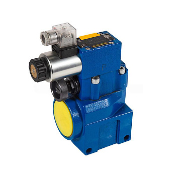 DBW10BG2-5X/200CW220-50N9K4 - Предохранительный клапан Ду10 с давлением настройки до 200 бар, управление - X и Y - внутренние с разгрузкой B = открыт с электроуправлением W220