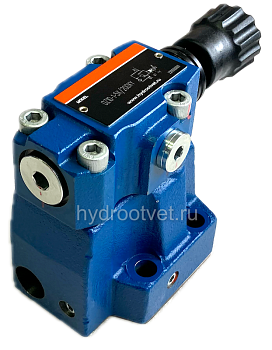 DZ10-2-5X/200XY - Клапан последовательности непрямого действия Ду10, с обратным клапаном с давлением регулировки до 200 бар, каналы управления X и Y - внешние