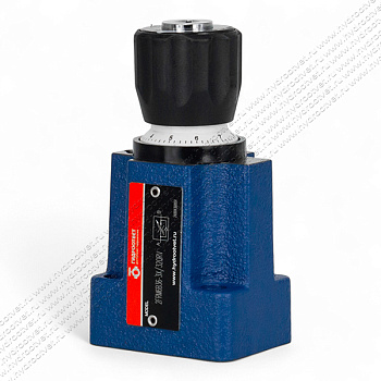 2FRM6B36-3X/32QRV - Регулятор расхода Ду 6 для монтажа на плиту, номинальный расход 32 л/мин, B = без доп. канала (стандарт), обратный клапан - есть