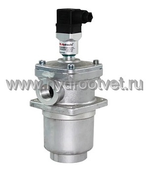 WKRFBN/HC330DL10D1.X/-L24 AL - Сливной фильтр гидравлический одинарный модели RF с алюминиевым корпусом тонкость фильтрации 10 мкм, типоразмер 330, вид присоединения: фланец SAE 2'' (DN50), материал корпуса - алюминий, рабочее давление до 25 бар, визуальн