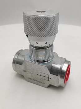 STB-G3/4-11-1 - Дроссель трубного монтажа c рукояткой, G3/4, без обратного клапана