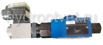 DREE6-1X/50MG24K24A1M - Пропорциональный редукционный клапан Ду6 со встроенным усилителем, сигнал A1 = 0-10В, давление регулировки до 50 бар, монтаж - на плиту