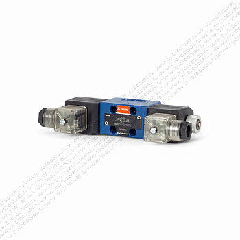 4WE4E2X/CG24N9Z5L - Гидрораспределитель золотниковый Ду 4 (CETOP02) с электроуправлением, схема E (44), электроуправление G24, возврат - пружинный