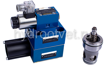 LFA16EWA-7X/CA20DQMG24 - Крышка для логического клапана, типоразмер Ду16 функционал - EWA = крышка с электрическим контролем закрытого положения под установку золотникового или седельного распределителя, уплотнение NBR