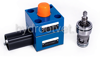 LFA16EH2-7X/CA10DQMG24F - Логический клапан с крышкой, типоразмер Ду16 функционал - EH2 = крышка с электрическим контролем закрытого положения и ограничителем хода основного клапана, уплотнение NBR