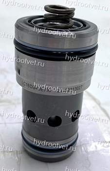 LC16DB40D7X/ - Логический клапан (патрон) Ду16, функция - предохранительный клапан давления, давление открытия 4 бар, D = седельно-золотниковый без демпфера, уплотнение NBR